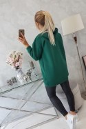 Bluza z kapturem z naszywkami zielona