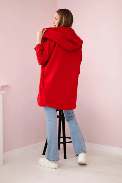 Bluza z krótkim suwakiem czerwona Bluza z krótkim suwakiem czerwona