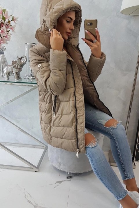 Kurtka zimowa pikowana FIFI Cindy beżowa Kurtka zimowa pikowana FIFI Cindy beżowa