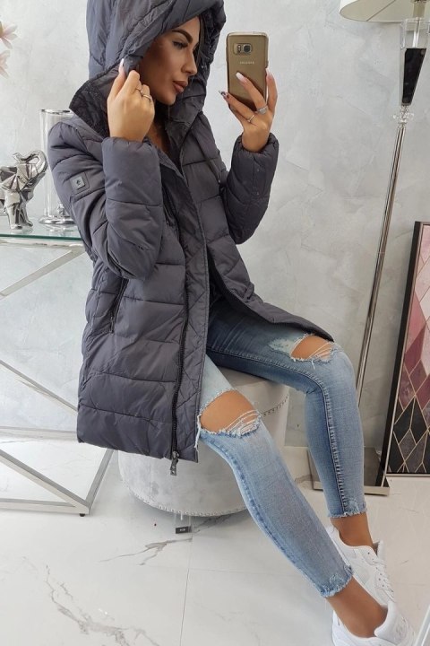Kurtka zimowa pikowana FIFI Cindy szara Kurtka zimowa pikowana FIFI Cindy szara