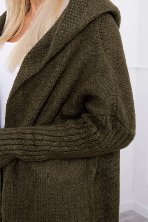Sweter z kapturem khaki Sweter z kapturem khaki