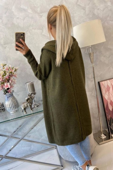 Sweter z kapturem khaki Sweter z kapturem khaki