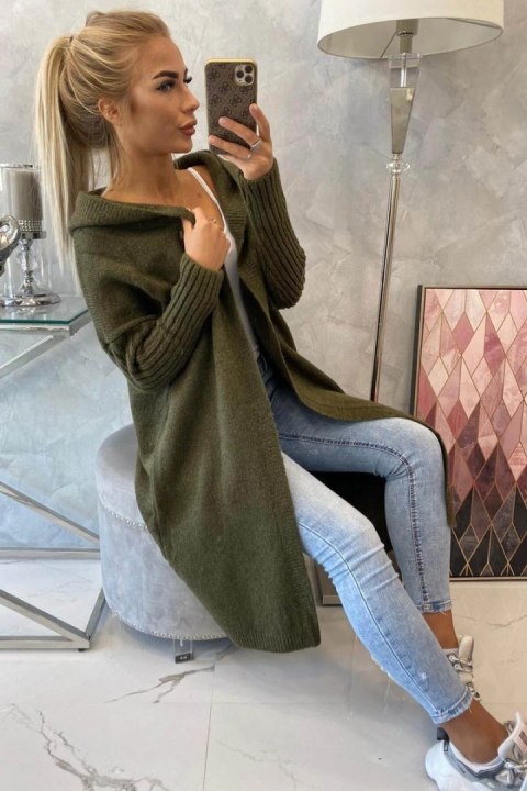 Sweter z kapturem khaki Sweter z kapturem khaki
