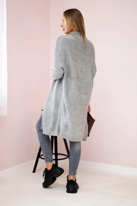 Sweter z rękawami typu nietoperz jasny szary Sweter z rękawami typu nietoperz jasny szary