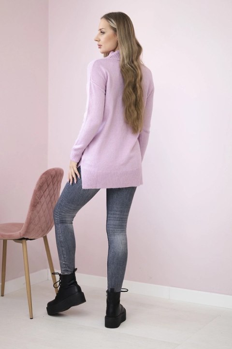 Sweter ze stójką fioletowy Sweter ze stójką fioletowy