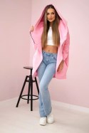 Bluza z krótkim suwakiem pudrowy róż
