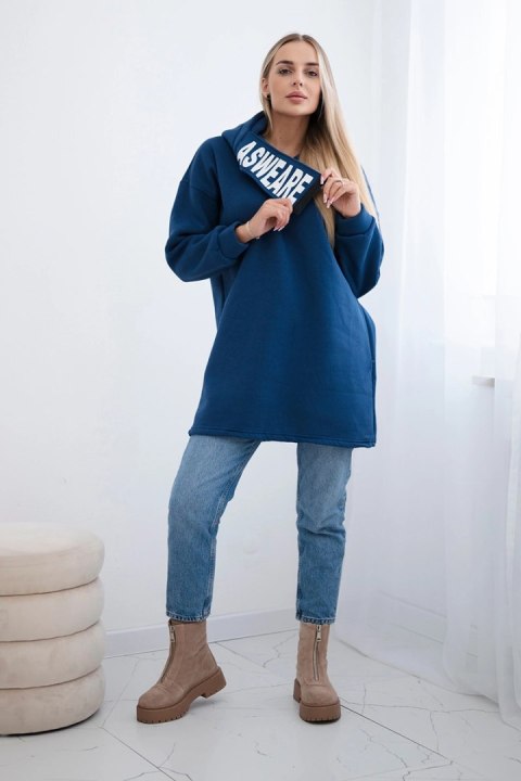 Bluza ocieplana z kapturem jeansowy Bluza ocieplana z kapturem jeansowy