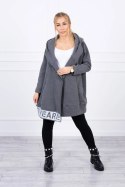 Bluza ocieplana z suwakiem grafitowa