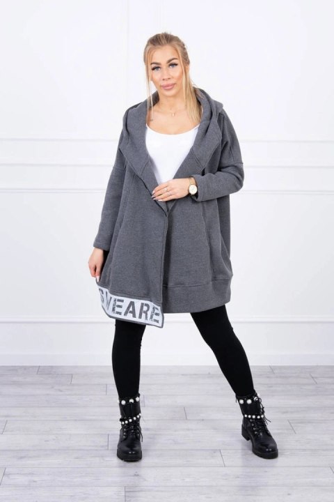 Bluza ocieplana z suwakiem grafitowa Bluza ocieplana z suwakiem grafitowa
