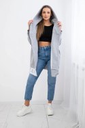 Bluza ocieplana z suwakiem szara