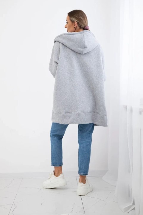 Bluza ocieplana z suwakiem szara Bluza ocieplana z suwakiem szara