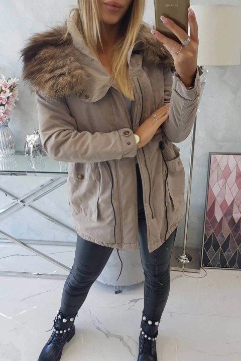 Kurtka zimowa TIFFI 14 beżowy Kurtka zimowa TIFFI 14 beżowy