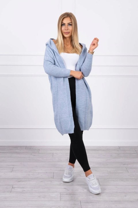 Sweter z kapturem niebieski Sweter z kapturem niebieski