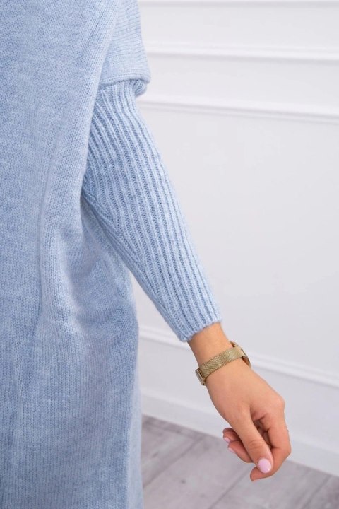 Sweter z kapturem niebieski Sweter z kapturem niebieski