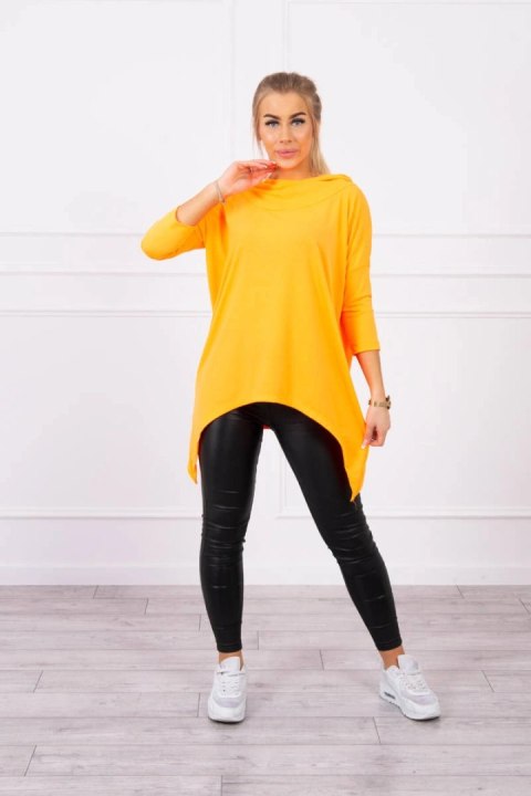 Bluza z nadrukiem skrzydeł pomarańczowy neon Bluza z nadrukiem skrzydeł pomarańczowy neon