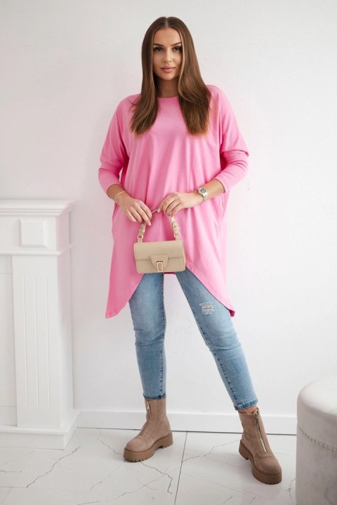 Bluzka oversize jasno różowa Bluzka oversize jasno różowa