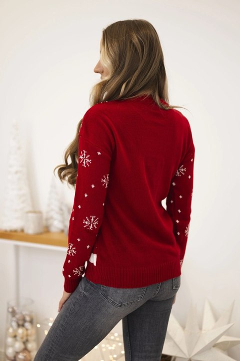 Sweter świąteczny z napisem czerwony Sweter świąteczny z napisem czerwony