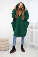 Bluza ocieplana oversize ciemno zielona