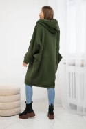 Bluza ocieplana oversize khaki