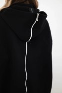 Bluza ocieplana z suwakiem z tyłu czarna