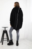 Bluza ocieplana z suwakiem z tyłu czarna