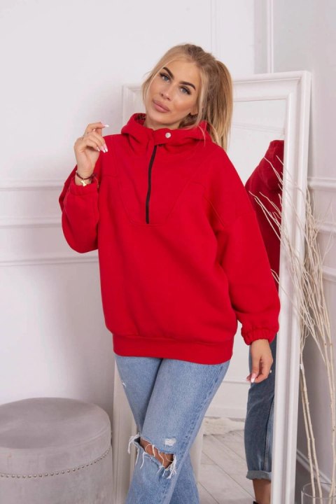 Bluza z kapturem czerwona Bluza z kapturem czerwona