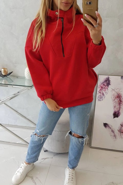 Bluza z kapturem czerwona Bluza z kapturem czerwona