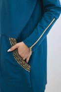 Bluza z ozdobną taśmą morska