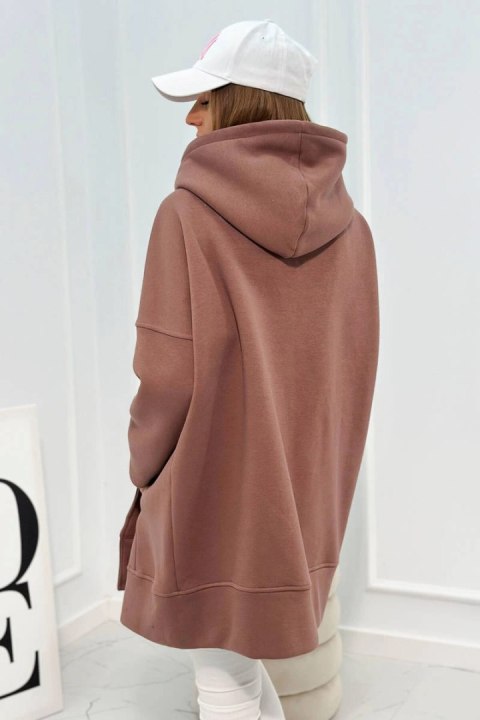 Bluza ocieplana z suwakiem mocca Bluza ocieplana z suwakiem mocca