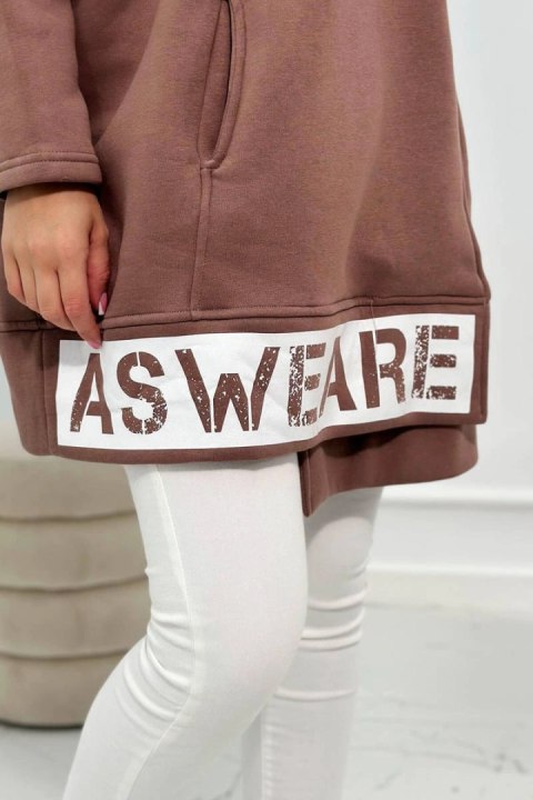 Bluza ocieplana z suwakiem mocca Bluza ocieplana z suwakiem mocca