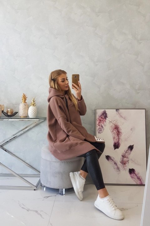 Bluza ocieplana z suwakiem mocca Bluza ocieplana z suwakiem mocca