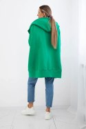 Bluza ocieplana z suwakiem zielona