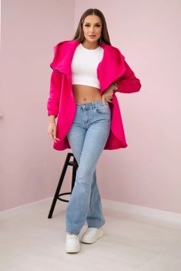 Bluza z krótkim suwakiem fuksja