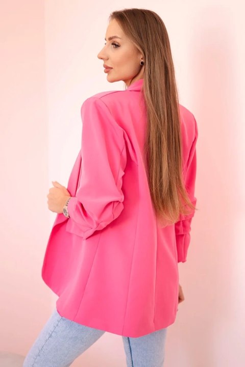 Marynarka z klapami elegancka różowa Marynarka z klapami elegancka różowa