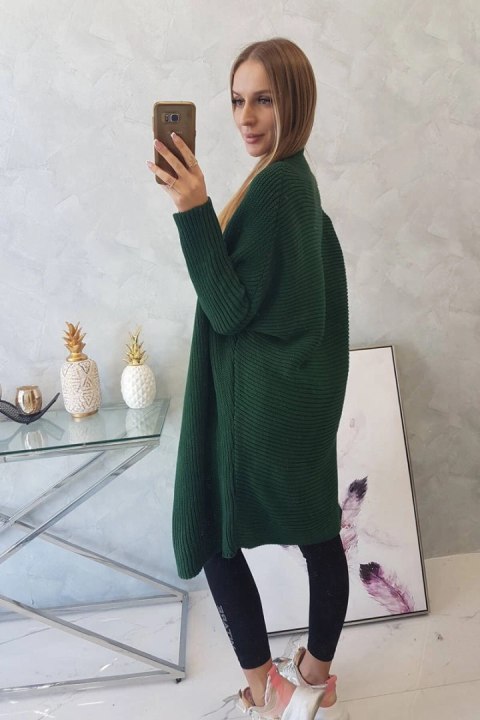 Sweter z rękawami typu nietoperz ciemny zielony Sweter z rękawami typu nietoperz ciemny zielony
