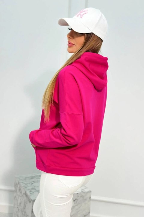 Bluza z napisem Voyage fuksja Bluza z napisem Voyage fuksja