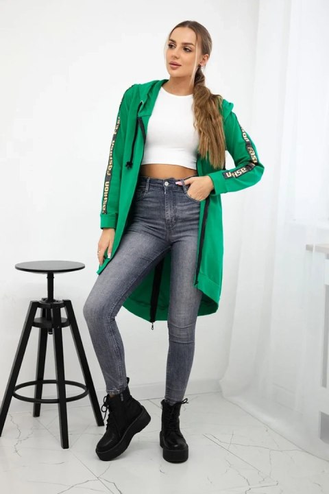 Bluza z suwakiem z tyłu jasno zielona Bluza z suwakiem z tyłu jasno zielona