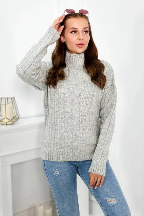 Sweter z półgolfem szary Sweter z półgolfem szary