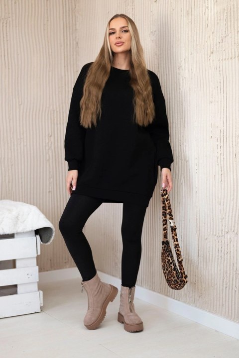 Bluza ocieplana z napisem California czarna Bluza ocieplana z napisem California czarna