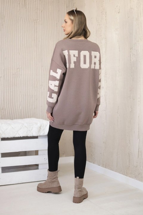 Bluza ocieplana z napisem California mocca Bluza ocieplana z napisem California mocca