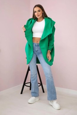 Bluza z krótkim suwakiem jasno zielona