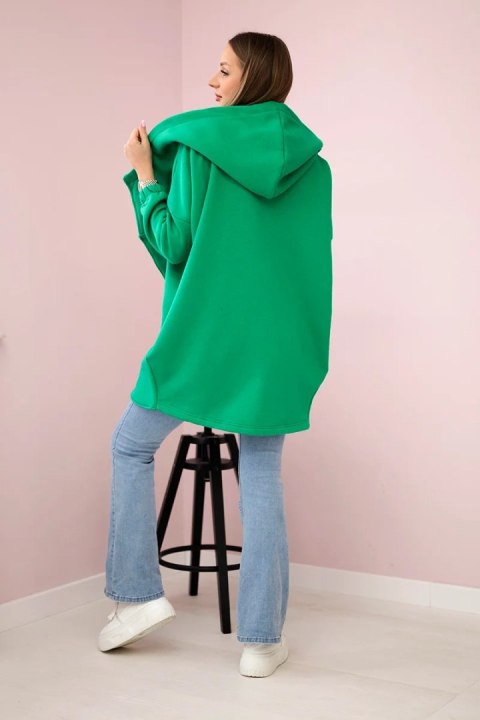 Bluza z krótkim suwakiem jasno zielona Bluza z krótkim suwakiem jasno zielona