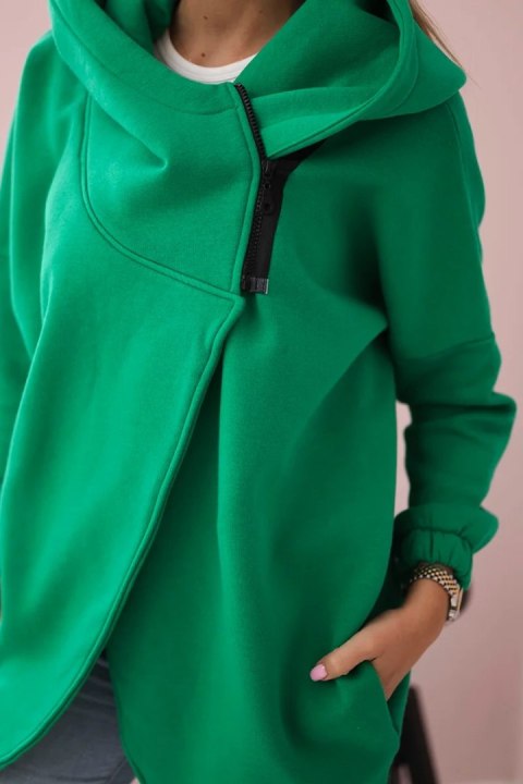Bluza z krótkim suwakiem jasno zielona Bluza z krótkim suwakiem jasno zielona