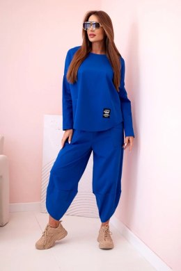 Komplet new punto bluza + spodnie chabrowy