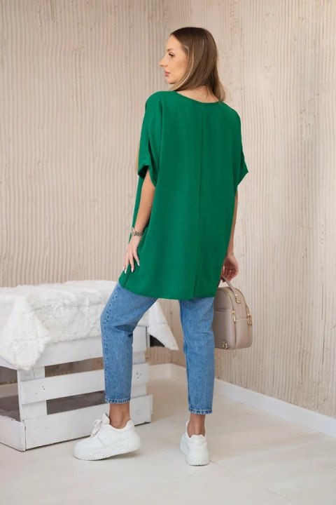 Bluzka oversize z wisiorkiem zielona Bluzka oversize z wisiorkiem zielona