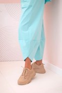 Komplet new punto bluza + spodnie miętowy