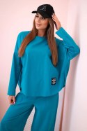 Komplet new punto bluza + spodnie morski