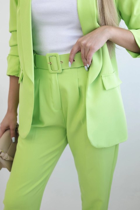 Komplet elegancki marynarki ze spodniami zielony neon Komplet elegancki marynarki ze spodniami zielony neon