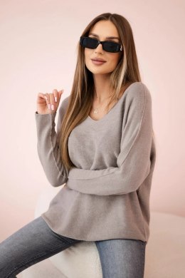 Sweter z dekoltem V fango
