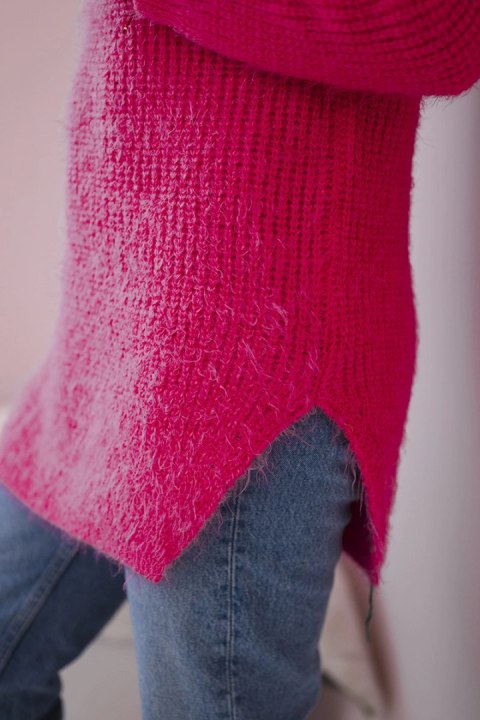 Sweter z włosem różowy neon Sweter z włosem różowy neon